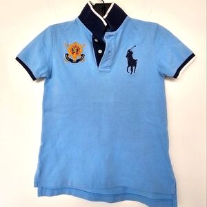 Ralph Lauren Kids Blue Polo Shirt Size 6